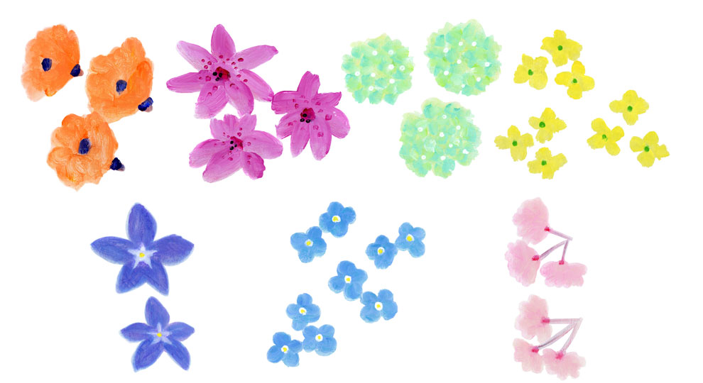 ７種類の花