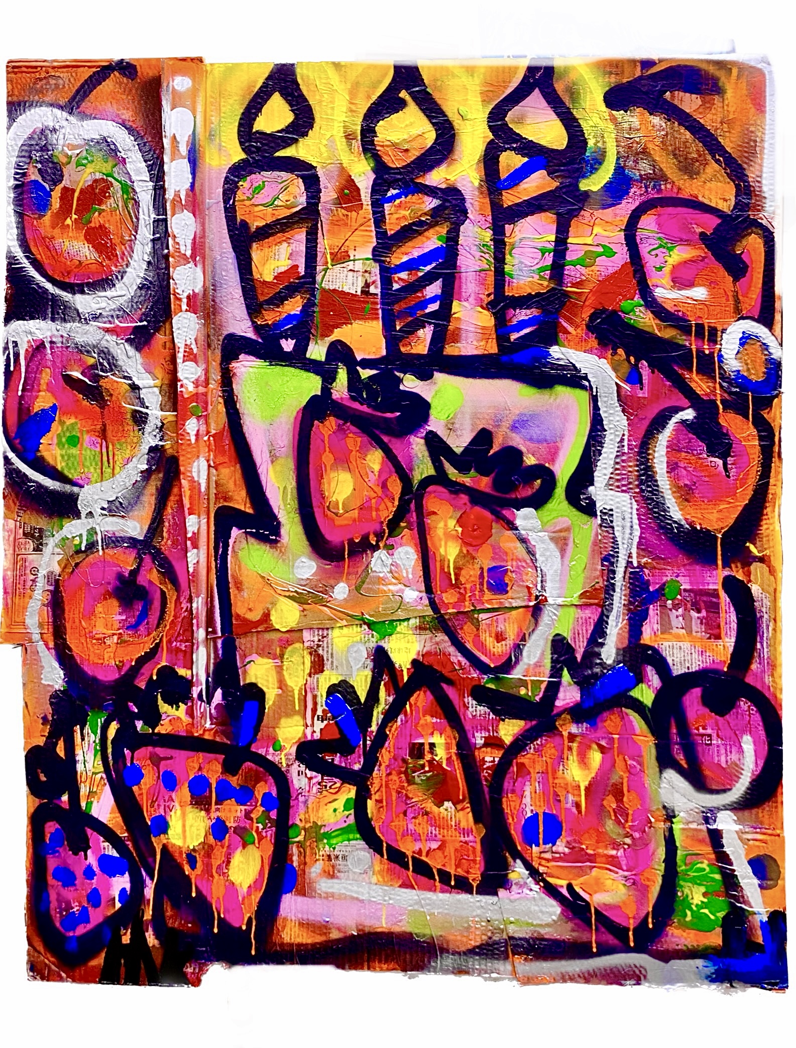 【boocaloo777】現代アート/キャンバス 100号x30枚弱)CanvasWALL完成！展覧会開催中~7/7 | 廣中薫